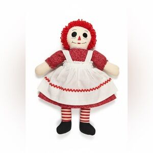 Handmade Raggedy Ann Style Cloth Doll 19” Soft Doll